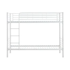 Garnero Arredamenti Letti A Castello|Letti A Castello-Letto a castello con 2 letti singoli 90x200cm bianco Rodin