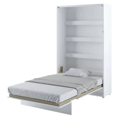 Garnero Arredamenti Letti A Scomparsa|Letti Piazza E Mezza-Letto a scomparsa verticale 120x200 cm una piazza e mezza bianco Camelio