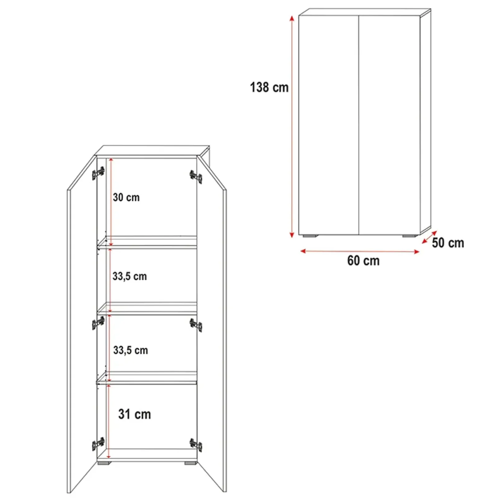 Garnero Arredamenti Letti A Castello|Letti A Castello-Letto a soppalco con armadio 254x120cm bianco Simone Gihome® Bianco Lucido