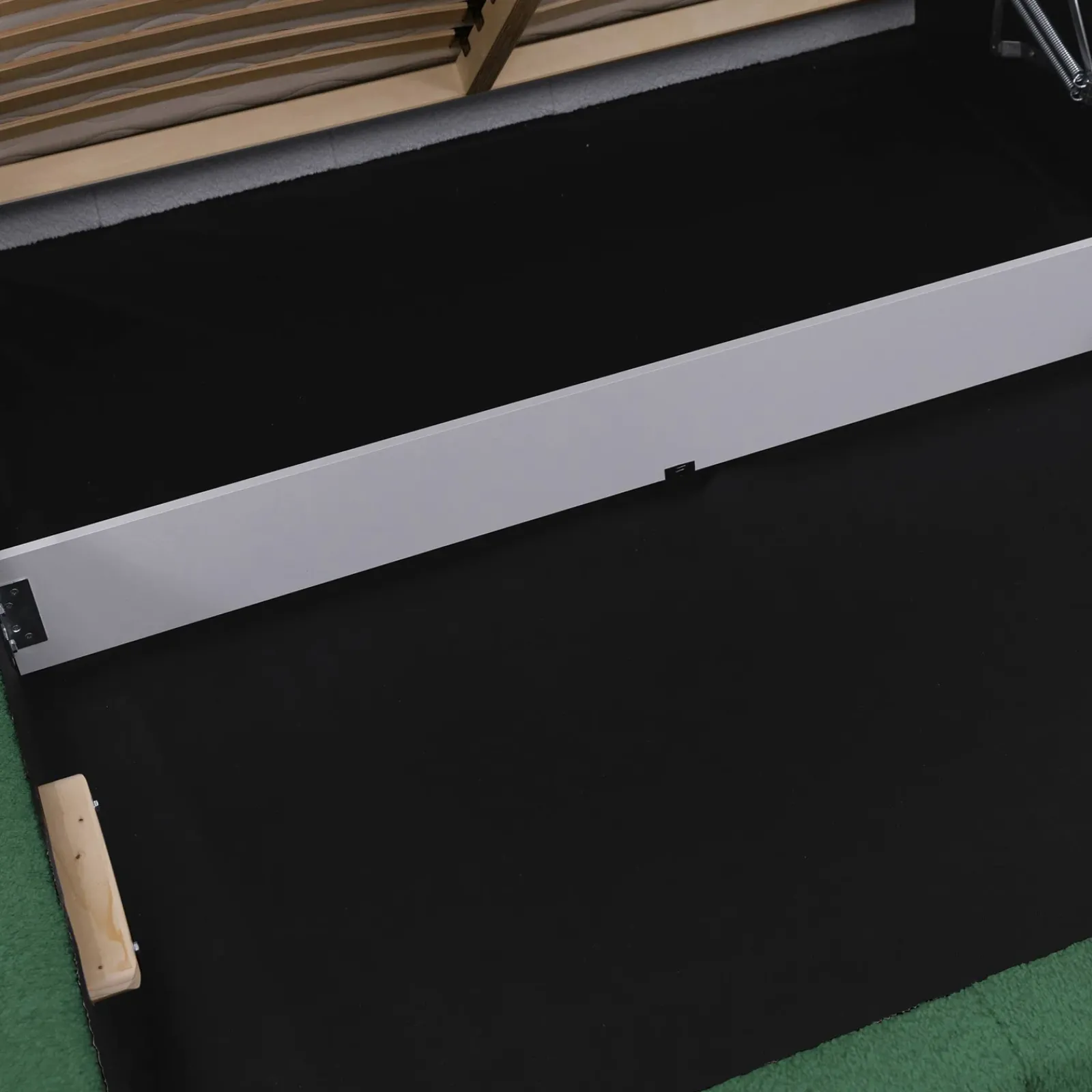 Garnero Arredamenti Letti Alla Francese|Letti Per Bambini E Ragazzi-Letto alla francese 140x200cm con rete contenitore imbottito tessuto bouclé verde Aluna Tessuto Abriamo Verde