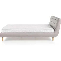 Garnero Arredamenti Letti Alla Francese-Letto alla francese 140x200cm in tessuto grigio chiaro Pompei Gihome®