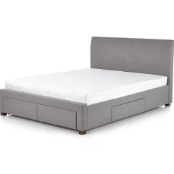 Garnero Arredamenti Letti Alla Francese-Letto alla francese 140x200cm in tessuto grigio Mestre Gihome®