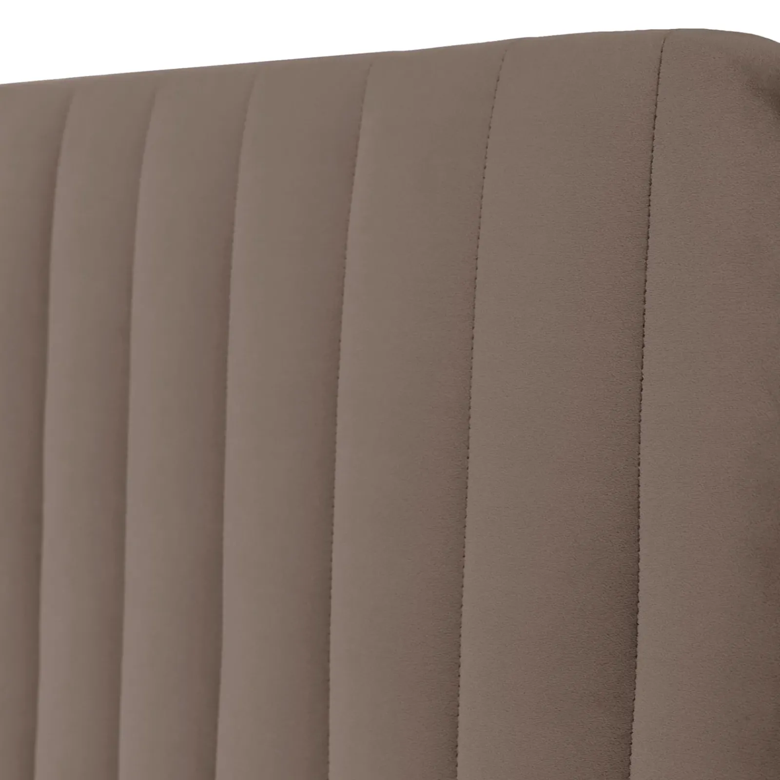 Garnero Arredamenti Letti Oversize-Letto contenitore matrimoniale oversize 180x200 imbottito velluto marrone Poffi Tessuto Vellutato Lucido Marrone