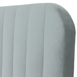 Garnero Arredamenti Letti Oversize-Letto contenitore matrimoniale oversize 180x200 imbottito velluto grigio Poffi Tessuto Vellutato Lucido Grigio