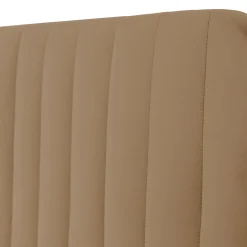 Garnero Arredamenti Letti Oversize-Letto contenitore matrimoniale oversize 180x200 imbottito velluto tortora Poffi Tessuto Vellutato Lucido Tortora