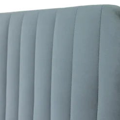 Garnero Arredamenti Letti Oversize-Letto contenitore matrimoniale oversize 180x200 imbottito velluto grigio scuro Poffi Tessuto Vellutato Lucido Grigio Scuro