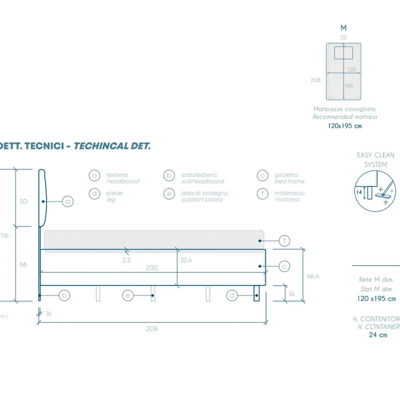 Garnero Arredamenti Letti Per Cameretta|Letti Piazza E Mezza-Letto contenitore una piazza e mezza 120x195cm imbottito tessuto bianco sabbia CozyHaven Tessuto Woven Bianco