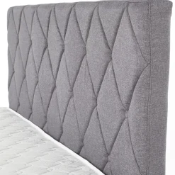 Garnero Arredamenti Letti Matrimoniali|Letti Matrimoniali-Letto matrimoniale con cassettoni 160x200cm grigio nero Galileo