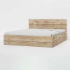 Garnero Arredamenti Letti Matrimoniali|Letti Matrimoniali-Letto matrimoniale contenitore con comodini 160x200cm quercia Tamika