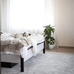 Garnero Arredamenti Letti Matrimoniali|Letti Matrimoniali-Letto matrimoniale contenitore 160x200cm con LED e presa USB-C grigio nero rovere Luna