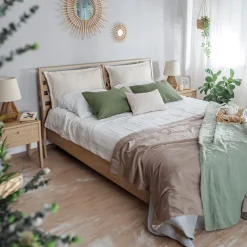 Garnero Arredamenti Letti Matrimoniali|Letti Matrimoniali-Letto matrimoniale contenitore 160x200cm rovere Noor