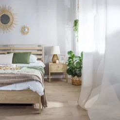 Garnero Arredamenti Letti Matrimoniali|Letti Matrimoniali-Letto matrimoniale contenitore 160x200cm rovere Noor