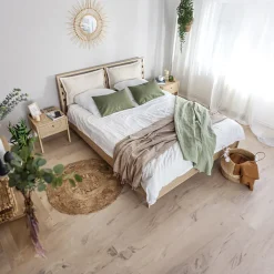 Garnero Arredamenti Letti Matrimoniali|Letti Matrimoniali-Letto matrimoniale contenitore 160x200cm rovere Noor