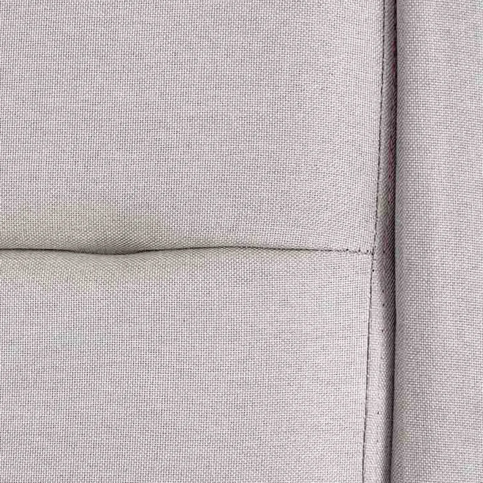 Garnero Arredamenti Letti Matrimoniali|Letti Matrimoniali-Letto matrimoniale in tessuto 160x200cm grigio chiaro legno naturale Pompei Gihome®