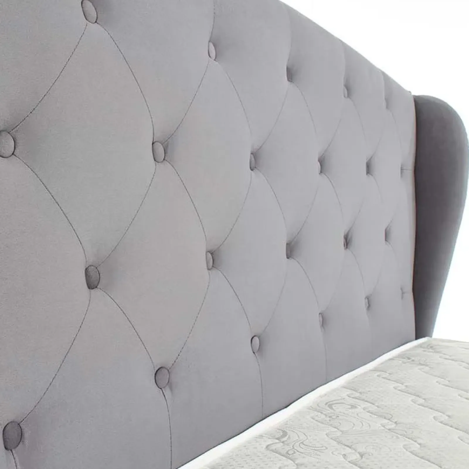 Garnero Arredamenti Letti Matrimoniali|Letti Matrimoniali-Letto matrimoniale in tessuto con cassetti 160x200cm Ravello Gihome® Grigio