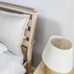 Garnero Arredamenti Letti Oversize-Letto matrimoniale oversize contenitore 180x200cm rovere Noor