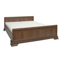 Garnero Arredamenti Letti Matrimoniali|Letti Matrimoniali-Letto matrimoniale 160x200cm arte povera quercia Kelly Noce