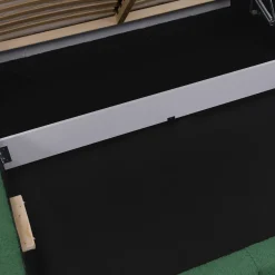 Garnero Arredamenti Letti Matrimoniali|Letti Matrimoniali-Letto matrimoniale 160x200cm con rete contenitore imbottito tessuto bouclé verde Aluna Tessuto Abriamo Verde