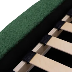 Garnero Arredamenti Letti Matrimoniali|Letti Matrimoniali-Letto matrimoniale 160x200cm con rete contenitore imbottito tessuto bouclé verde Aluna Tessuto Abriamo Verde