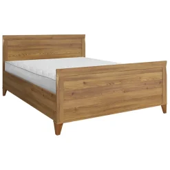 Garnero Arredamenti Letti Matrimoniali|Letti Matrimoniali-Letto matrimoniale 160x200cm rovere scuro Lucca