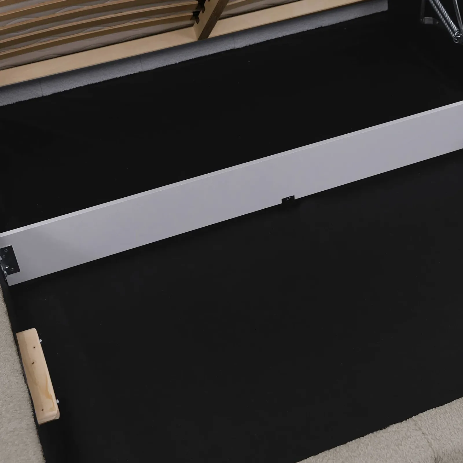 Garnero Arredamenti Letti Oversize-Letto oversize 180x200cm con rete contenitore imbottito tessuto bouclé grigio Aluna Tessuto Abriamo Grigio