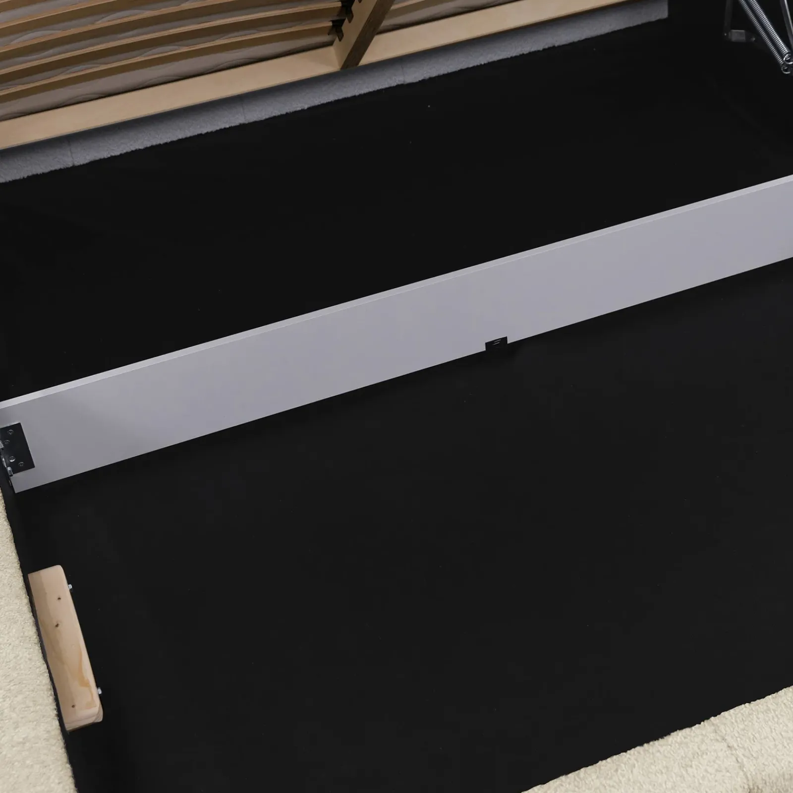 Garnero Arredamenti Letti Oversize-Letto oversize 180x200cm con rete contenitore imbottito tessuto bouclé beige Aluna Tessuto Abriamo Beige