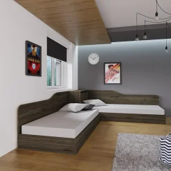 Garnero Arredamenti Letti Per Bambini E Ragazzi|Letti Per Bambini E Ragazzi-Letto singolo doppio 82x190cm moderno Stefano Noce