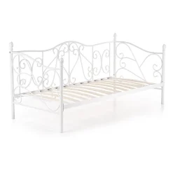 Garnero Arredamenti Letti Per Bambini E Ragazzi|Letti Per Bambini E Ragazzi-Letto singolo 90x200cm moderno con testiera bianco Azahara Bianco Opaco