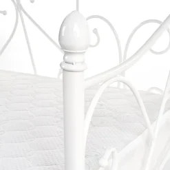 Garnero Arredamenti Letti Per Bambini E Ragazzi|Letti Per Bambini E Ragazzi-Letto singolo 90x200cm moderno con testiera bianco Azahara Bianco Opaco