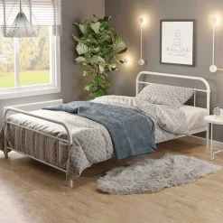 Garnero Arredamenti Letti Per Bambini E Ragazzi|Letti Per Bambini E Ragazzi-Letto singolo 90x200cm moderno bianco Stella