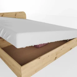 Garnero Arredamenti Letti Alla Francese-Letto 140x190cm alla francese contenitore moderno Carrisi Rovere Rustico