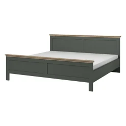 Garnero Arredamenti Letti Alla Francese-Letto 140x200cm alla francese design moderno verde quercia Texel