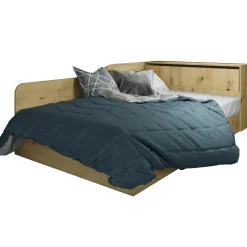 Garnero Arredamenti Letti Per Cameretta|Letti Per Bambini E Ragazzi-Letto 120x190cm contenitore una piazza e mezza con comò Joel Rovere Rustico