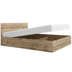 Garnero Arredamenti Letti Matrimoniali|Letti Matrimoniali-Letto 160x200cm matrimoniale contenitore moderno quercia Tamika