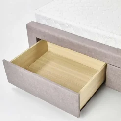 Garnero Arredamenti Letti Matrimoniali|Letti Matrimoniali-Letto 160x200cm matrimoniale con cassettoni beige Quarto Gihome®