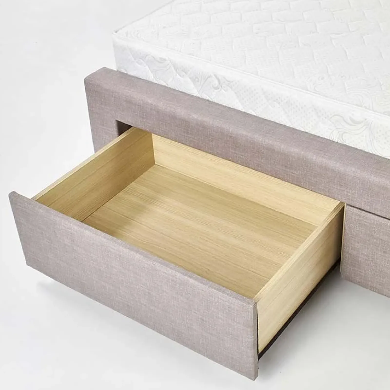 Garnero Arredamenti Letti Matrimoniali|Letti Matrimoniali-Letto 160x200cm matrimoniale con cassettoni beige Quarto Gihome®