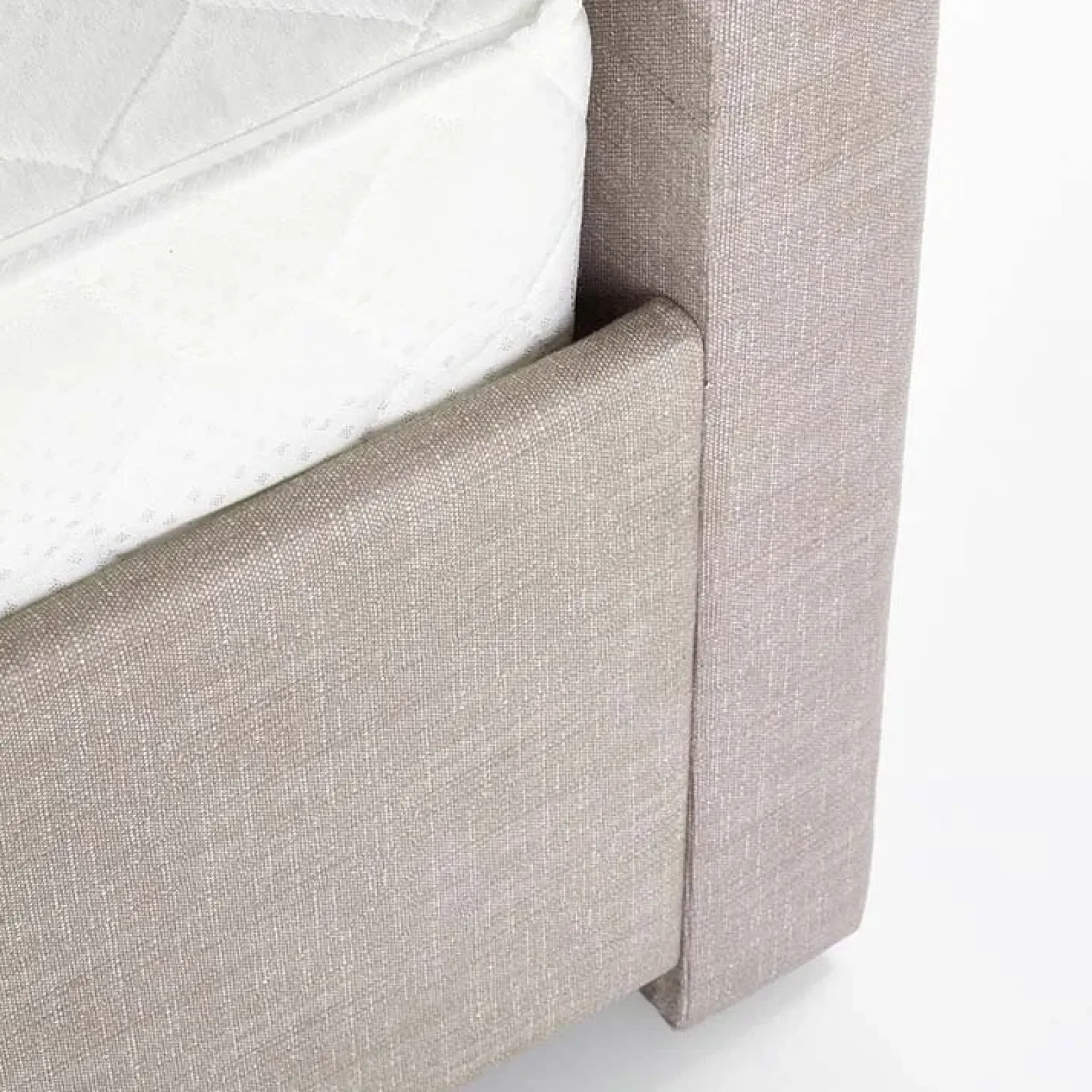 Garnero Arredamenti Letti Matrimoniali|Letti Matrimoniali-Letto 160x200cm matrimoniale con cassettoni beige Quarto Gihome®