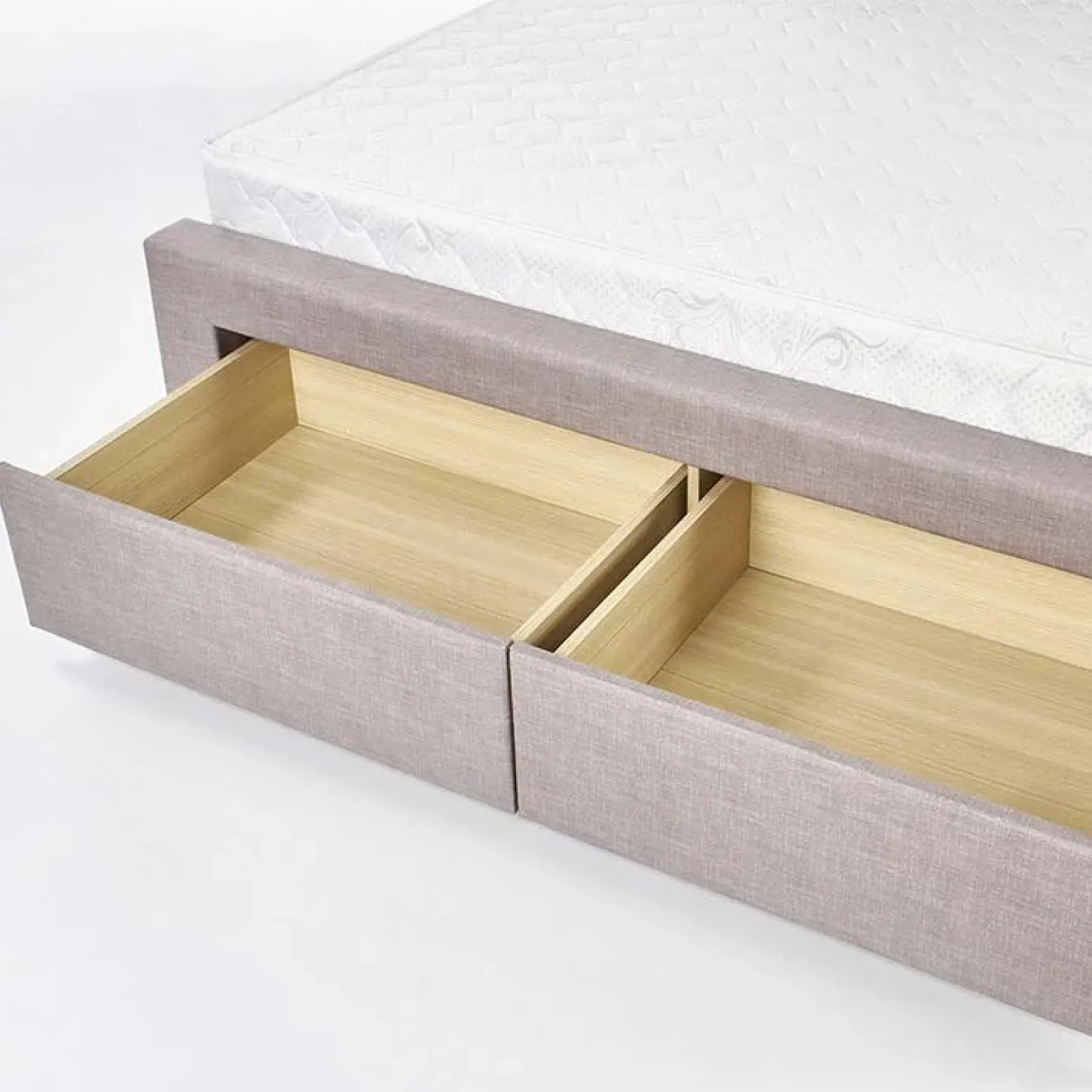 Garnero Arredamenti Letti Matrimoniali|Letti Matrimoniali-Letto 160x200cm matrimoniale con cassettoni beige Quarto Gihome®