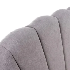 Garnero Arredamenti Letti Matrimoniali|Letti Matrimoniali-Letto 160x200cm matrimoniale imbottito con cassetto grigio chiaro Mezzola