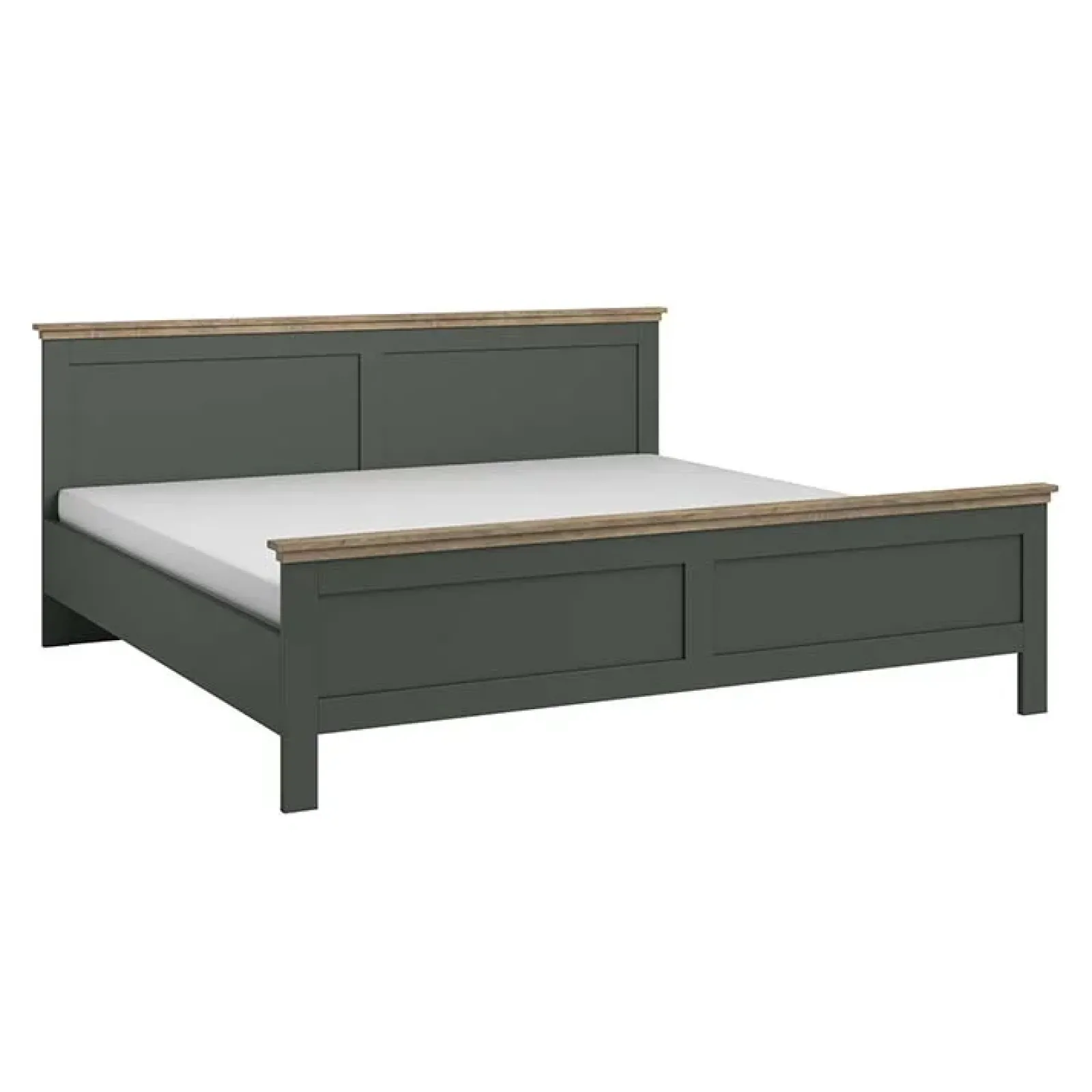 Garnero Arredamenti Letti Matrimoniali|Letti Matrimoniali-Letto 160x200cm matrimoniale moderno verde quercia Texel