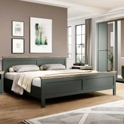 Garnero Arredamenti Letti Oversize-Letto 180x200cm matrimoniale oversize verde quercia Texel