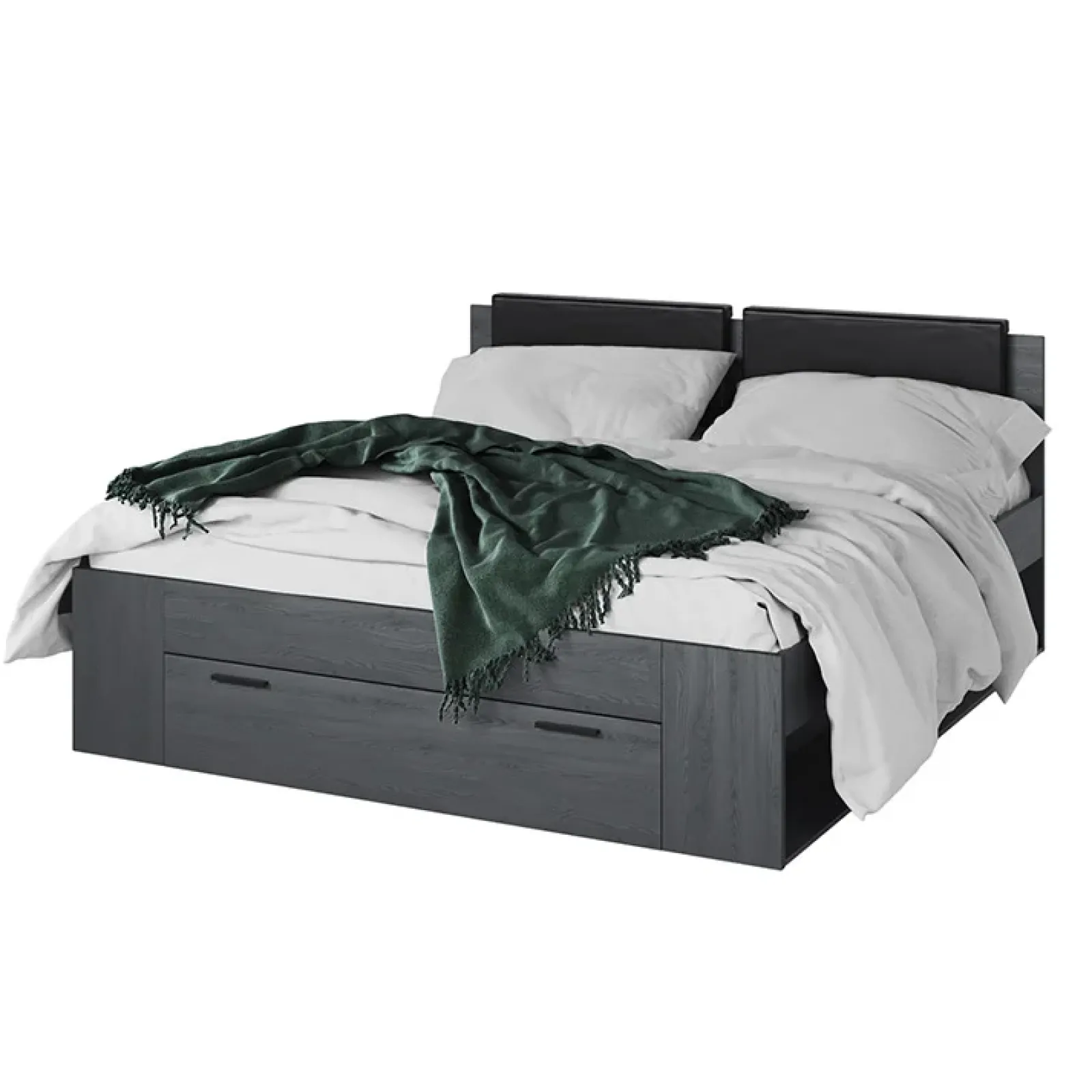 Garnero Arredamenti Letti Oversize-Letto 180x200cm matrimoniale oversize con cassettone Cortina Gihome® Ossido