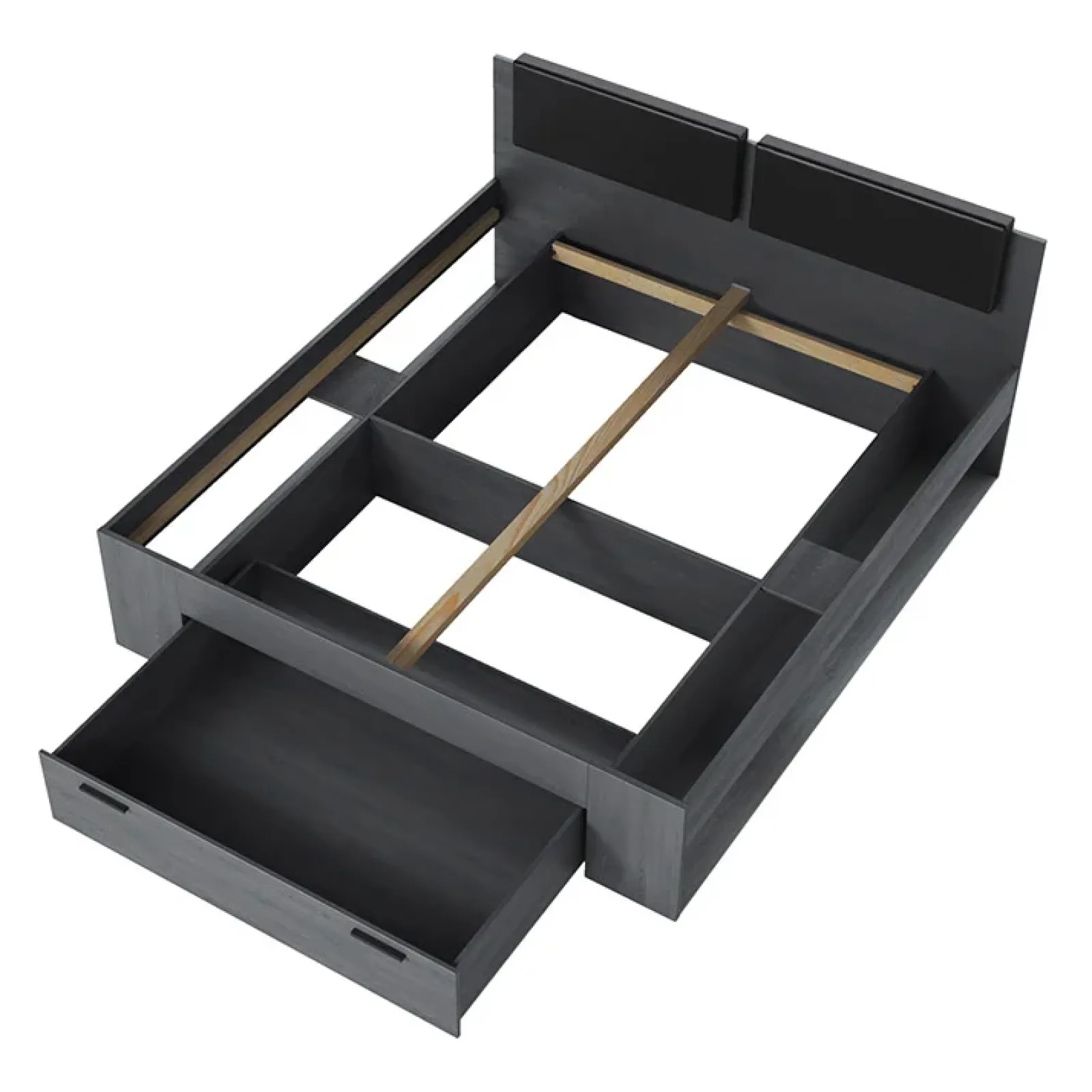 Garnero Arredamenti Letti Oversize-Letto 180x200cm matrimoniale oversize con cassettone Cortina Gihome® Ossido