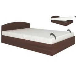 Garnero Arredamenti Letti Matrimoniali|Letti Matrimoniali-Letto 160x200cm matrimoniale standard Roma-Sorrento Wengè