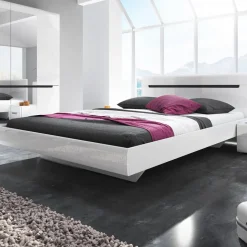 Garnero Arredamenti Letti Oversize-Letto 180x200cm oversize matrimoniale bianco lucido Dubai Gihome®