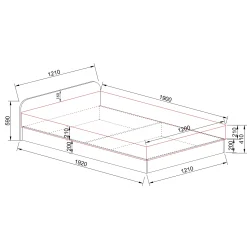 Garnero Arredamenti Letti Per Cameretta|Letti Per Bambini E Ragazzi-Letto 120x190cm una piazza e mezza contenitore Carducci Rovere Rustico