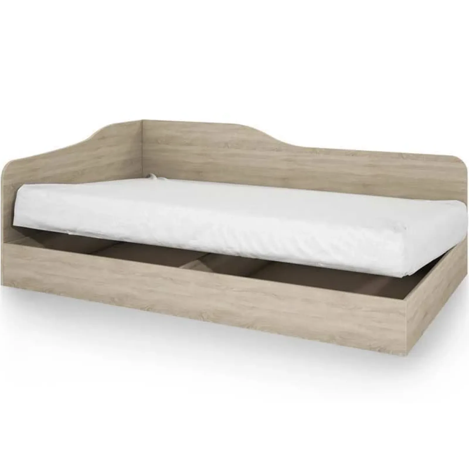 Garnero Arredamenti Letti Per Cameretta|Letti Piazza E Mezza-Letto 120x190cm una piazza e mezza contenitore Alex Gihome® Rovere