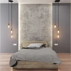Garnero Arredamenti Letti Per Cameretta|Letti Piazza E Mezza-Letto 120x190cm una piazza e mezza contenitore sonoma Carducci Rovere