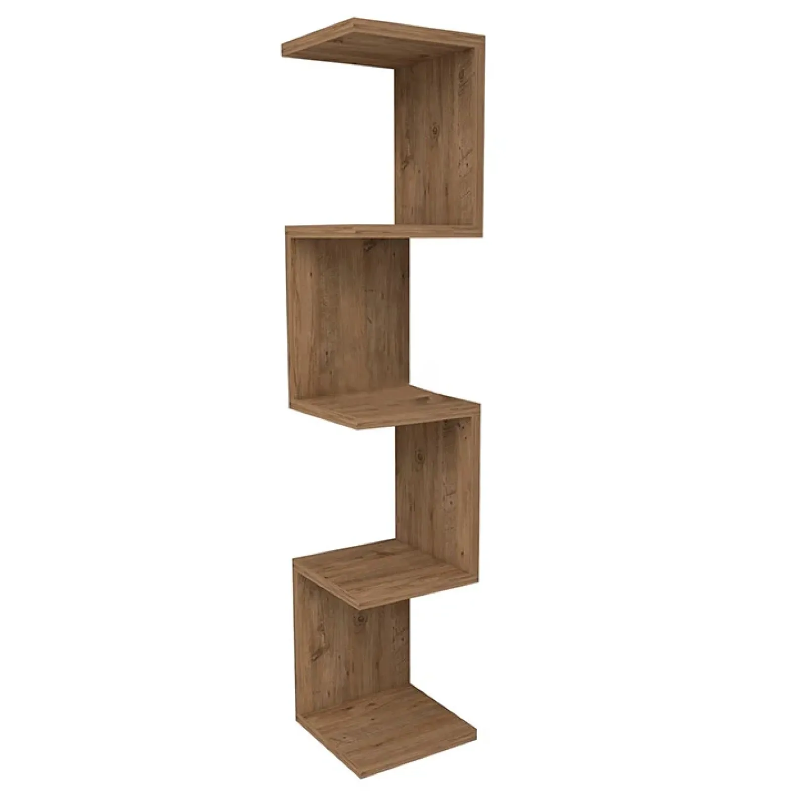 Garnero Arredamenti Mensole E Pensili|Mensole E Pensili-Libreria angolare da parete 22x111h cm con ripiani Reale Rovere