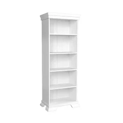 Garnero Arredamenti Librerie Ufficio|Librerie-Libreria 68x193h cm 5 ripiani shabby Kelly Bianco Frassinato